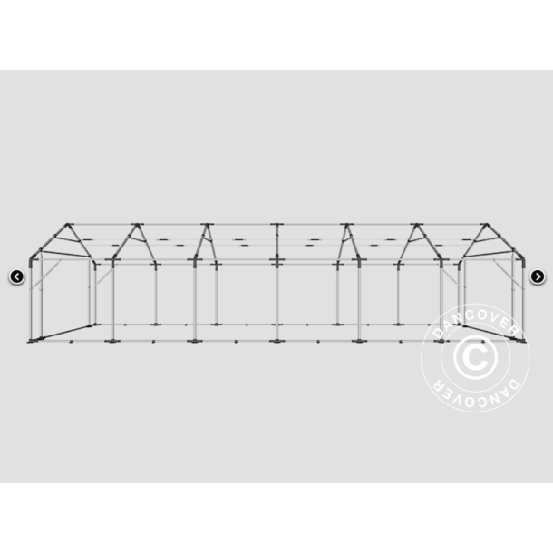 Lagertlt PRO 5x12x2x3,39m PVC 500g, Gr