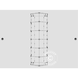 Lagertlt PRO 5x12x2x3,39m PVC 500g, Gr