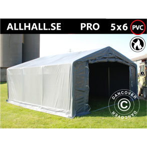 Lagertlt PRO 5x6x2x3,39m PVC 500g, Gr