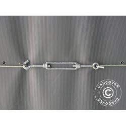 Lagertlt PRO 5x6x2x3,39m PVC 500g, Gr