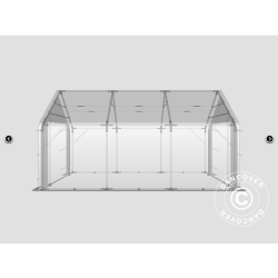 Lagertlt PRO 5x6x2x3,39m PVC 500g, Gr