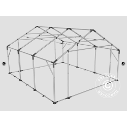 Lagertlt PRO 5x6x2x3,39m PVC 500g, Gr