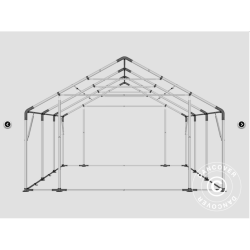 Lagertlt PRO 5x6x2x3,39m PVC 500g, Gr