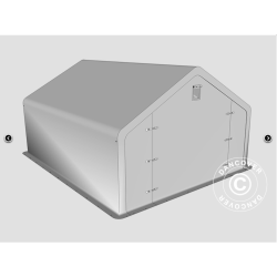 Lagertlt PRO 5x6x2x3,39m PVC 500g, Gr