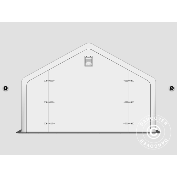 Lagertlt PRO 5x6x2x3,39m PVC 500g, Gr
