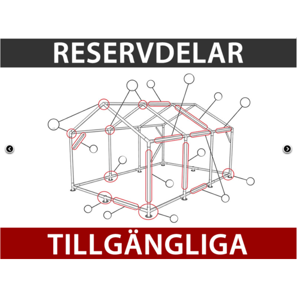 Lagertlt PRO 5x6x2x3,39m PVC 500g, Gr