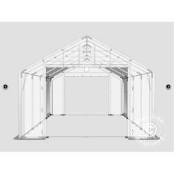 Lagertlt PRO XL 5x8x2,5x3,89m PVC 500g