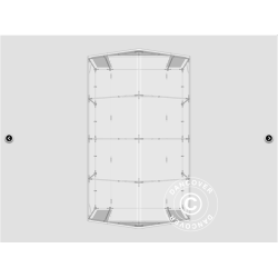 Lagertlt PRO XL 5x8x2,5x3,89m PVC 500g