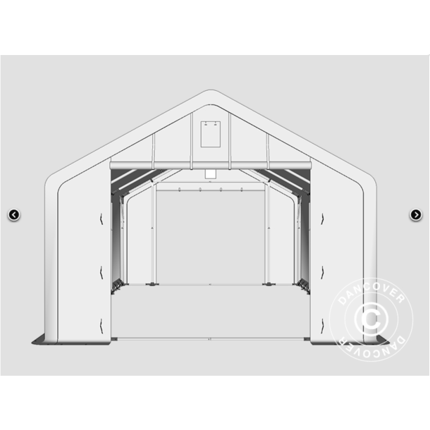 Lagertlt PRO XL 5x8x2,5x3,89m PVC 500g