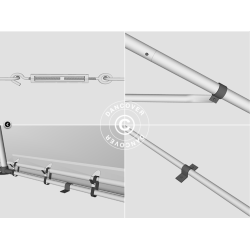Lagertlt PRO XL 5x8x2,5x3,89m PVC 500g