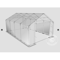 Lagertlt PRO 5x8x2x3,39m PVC 500g