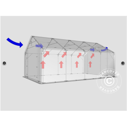 Lagertlt PRO 5x8x2x3,39m PVC 500g