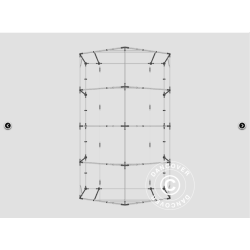 Lagertlt PRO 5x8x2x3,39m PVC 500g