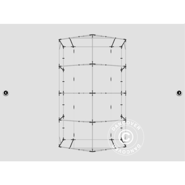 Lagertlt PRO 5x8x2x3,39m PVC 500g