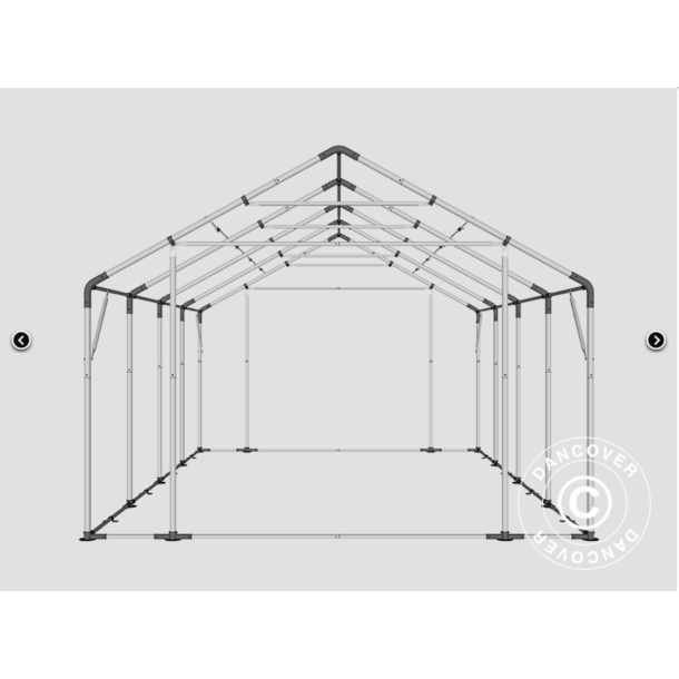 Lagertlt PRO 5x8x2x3,39m PVC 500g