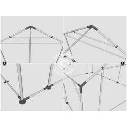Lagertlt PRO 5x8x2x3,39m PVC 500g