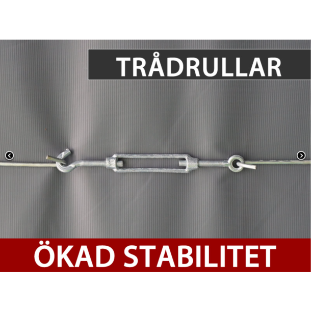 Lagertlt PRO 5x8x2x3,39m PVC 500g