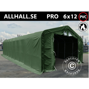 Lagertlt PRO 6x12x3,7m PVC 600g med takpanel