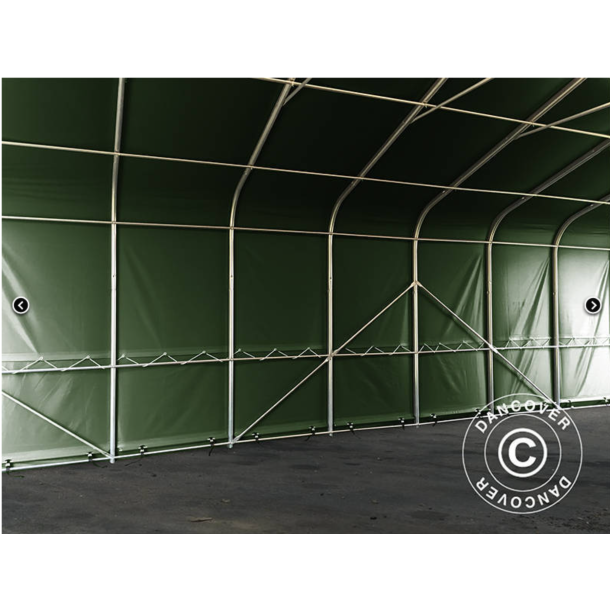 Lagertlt PRO 6x12x3,7m PVC 600g med takpanel