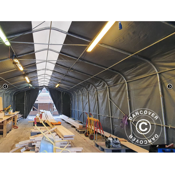 Lagertlt PRO 6x12x3,7m PVC 600g med takpanel