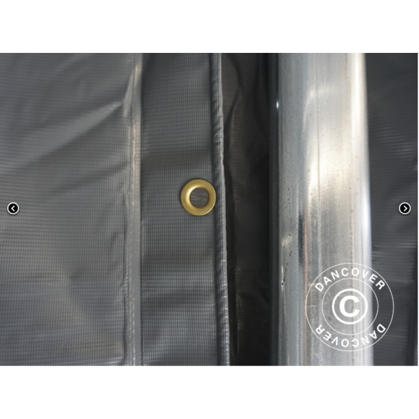 Lagertlt PRO 6x12x3,7m PVC 600g med takpanel