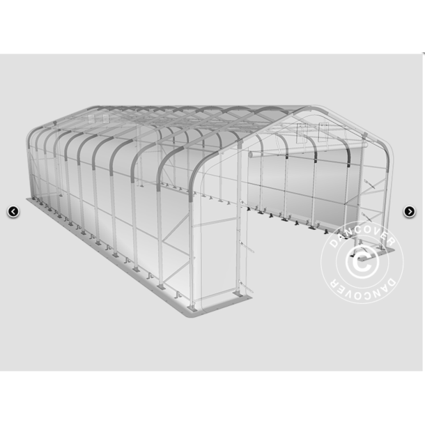 Lagertlt PRO 6x12x3,7m PVC 600g med takpanel