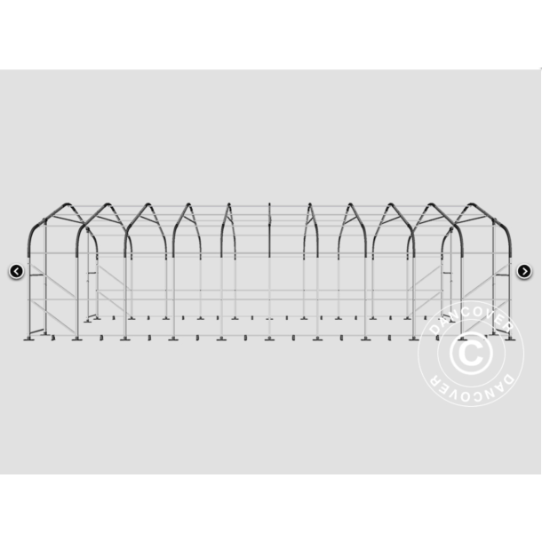 Lagertlt PRO 6x12x3,7m PVC 600g med takpanel