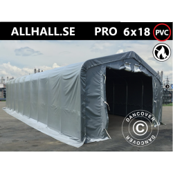Lagertlt PRO 6x18x3,7m PVC 600g med takpanel