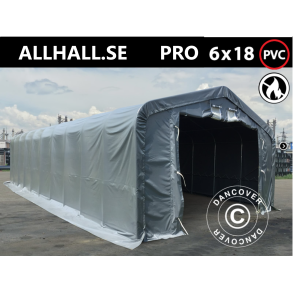 Lagertlt PRO 6x18x3,7m PVC 600g med takpanel