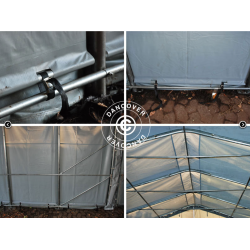 Lagertlt PRO 6x18x3,7m PVC 600g med takpanel