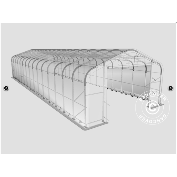 Lagertlt PRO 6x18x3,7m PVC 600g med takpanel