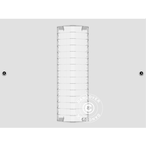 Lagertlt PRO 6x18x3,7m PVC 600g med takpanel