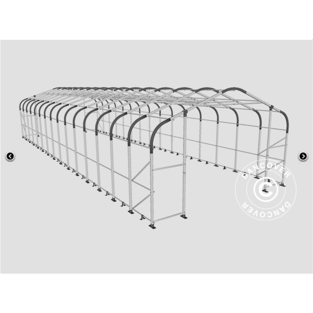 Lagertlt PRO 6x18x3,7m PVC 600g med takpanel