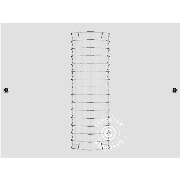 Lagertlt PRO 6x18x3,7m PVC 600g med takpanel