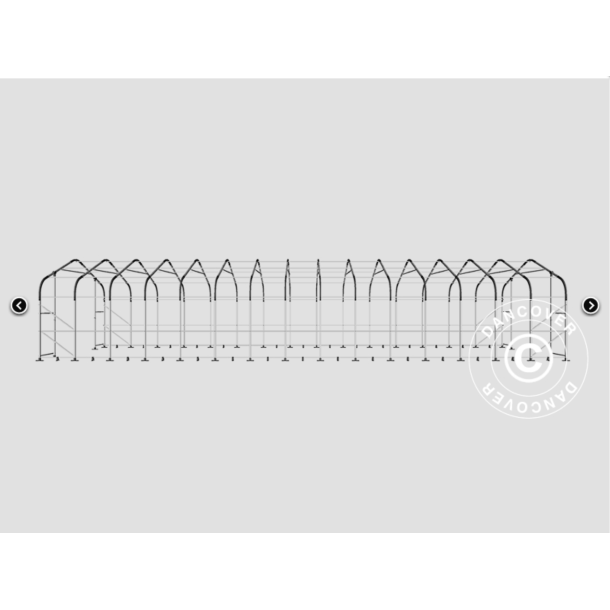 Lagertlt PRO 6x18x3,7m PVC 600g med takpanel
