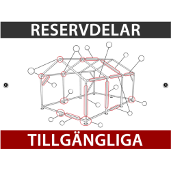 Lagertlt PRO 6x18x3,7m PVC 600g med takpanel