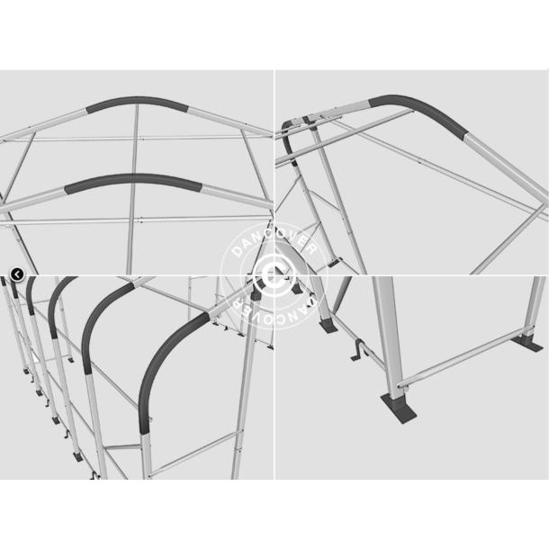 Lagertlt PRO 6x6x3,7m PVC 600g