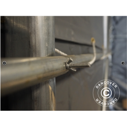 Lagertlt PRO 7x14x3,8m PVC 600g med takpanel