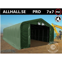 Lagertlt PRO 7x7x3,8m PVC 600g med takpanel