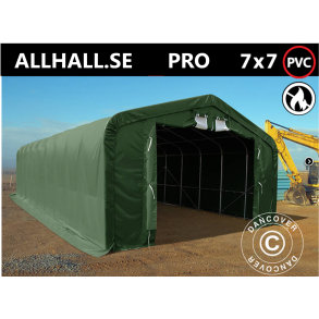Lagertlt PRO 7x7x3,8m PVC 600g med takpanel