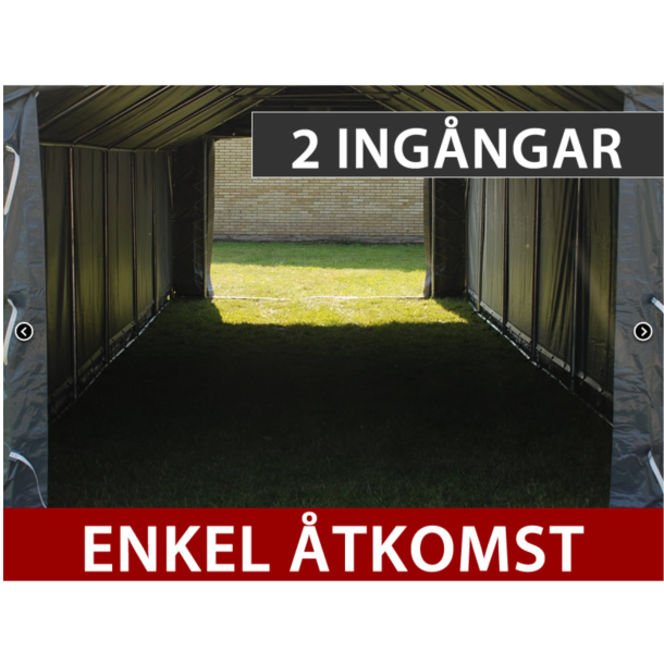 Lagertlt PRO 7x7x3,8m PVC 600g med takpanel