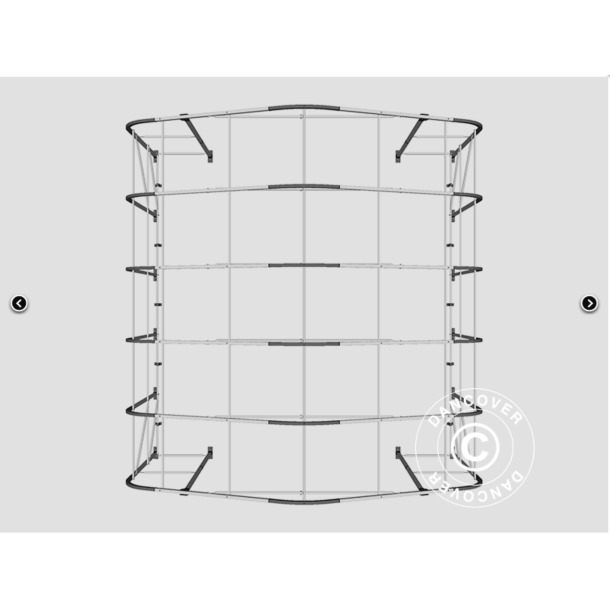 Lagertlt PRO 7x7x3,8m PVC 600g med takpanel