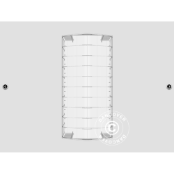 Lagertlt PRO 8x12x5,2m PVC 600g med takpanel