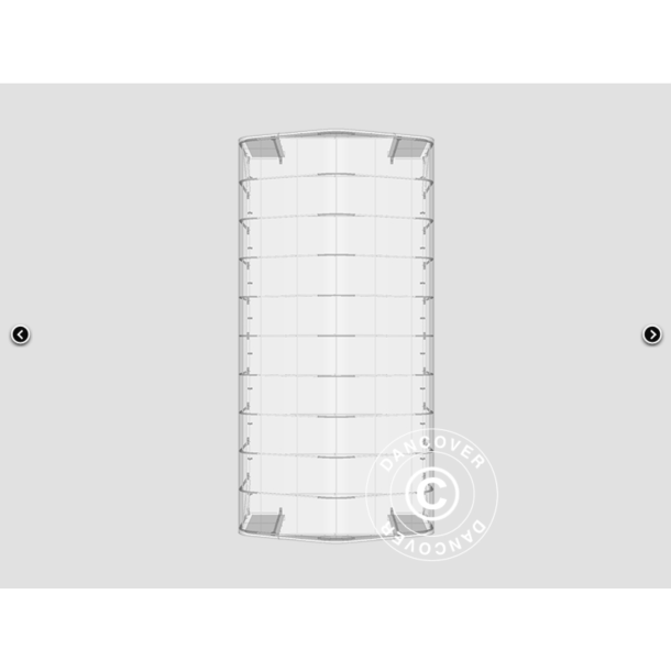 Lagertlt PRO 8x12x5,2m PVC 600g med takpanel