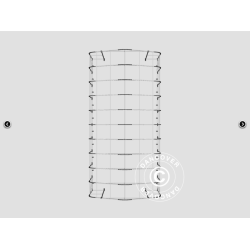 Lagertlt PRO 8x12x5,2m PVC 600g med takpanel