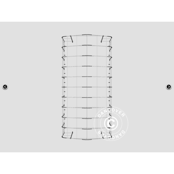 Lagertlt PRO 8x12x5,2m PVC 600g med takpanel