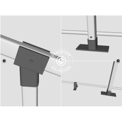 Lagertlt PRO 8x12x5,2m PVC 600g med takpanel