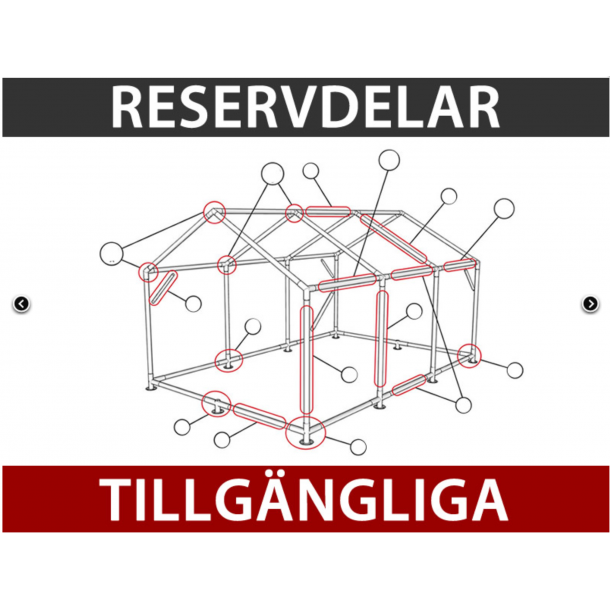 Partytlt 3x6m PVC ORIGINAL