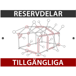Partytlt 4x8m PE PLUS 