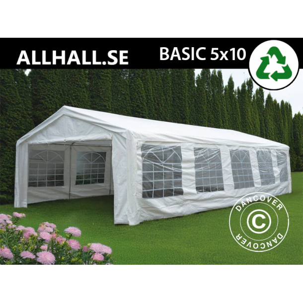 Partyt�lt 5x10m PE 500 BASIC, Vit